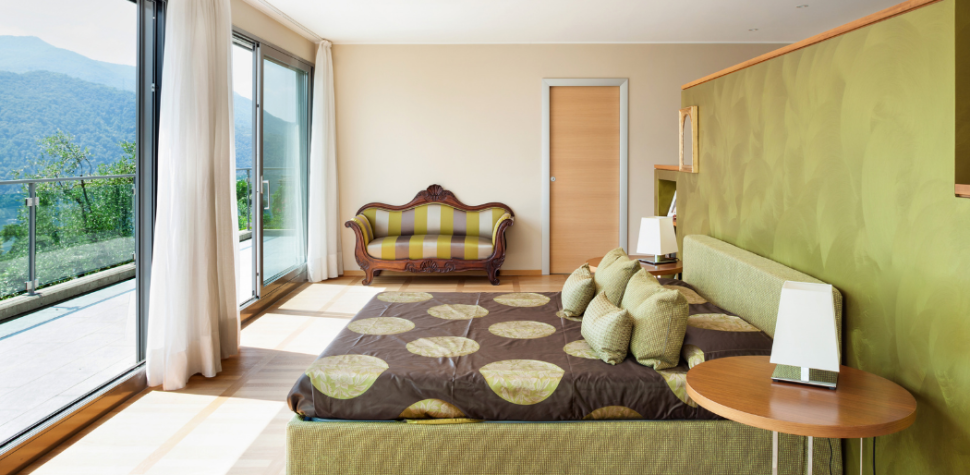 Bedroom Furnished with Furniture