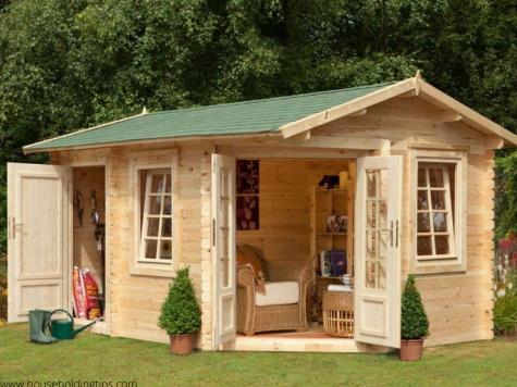 Wood Cabin with Shed