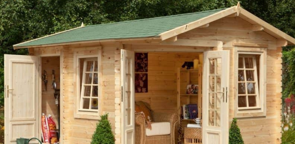 Wood Cabin with Shed