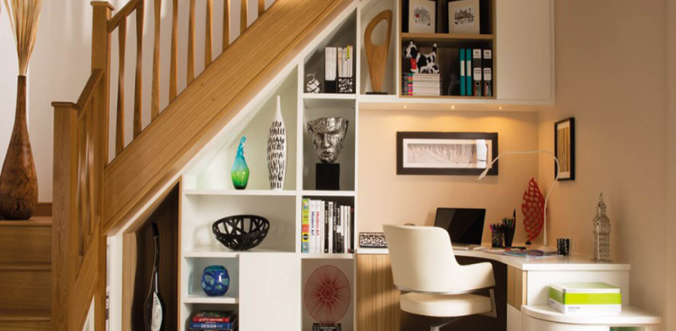 Under stairs ideas in living room